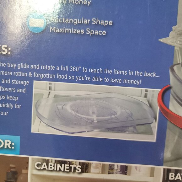 Smart Spin Rotating Refrigerator Organizer  Keeps Everything Easy To See & Grab - Picture 2 of 6